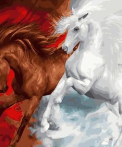 good vs evil Horse Animals Paint By Numbers