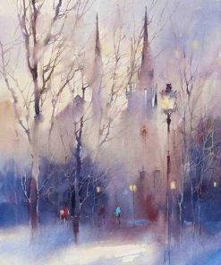 Mist in Moscow Cities Paint By Numbers