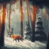 Fox In Mountain paint by numbers