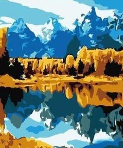 Grand Teton National Park paint by numbers