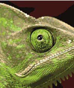 Green Lizard paint by numbers