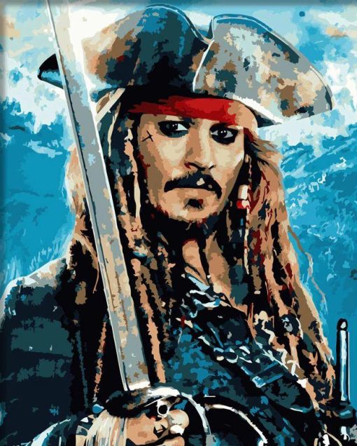 Jack Sparrow paint by numbers