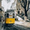 Lisbon Yellow bus paint by numbers