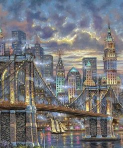 New York Night Lights Cities Paint By Numbers