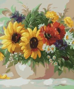 Sunflowers Wall Paint By Numbers