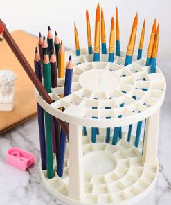 White paint brushes holders