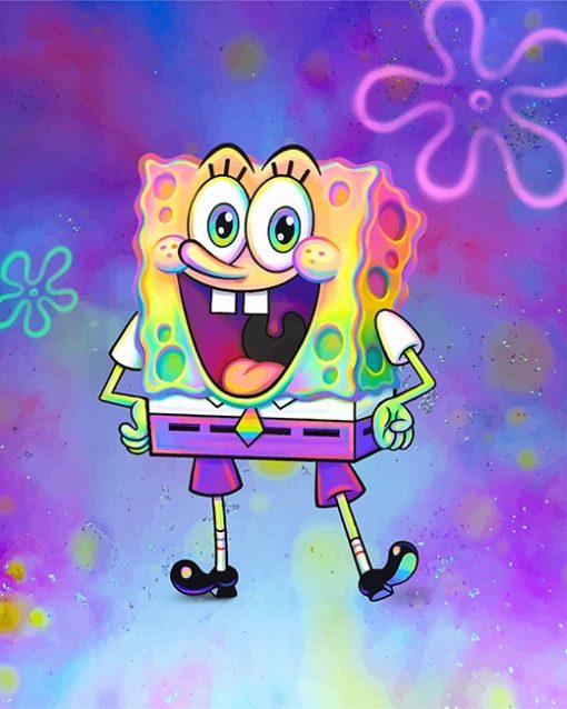 Colorful Spongebob Paint By Numbers