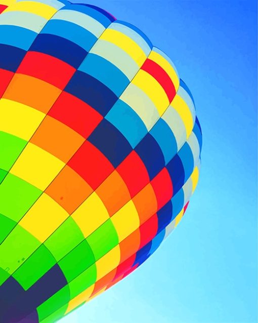 Colorful Air Balloon Paint By Numbers