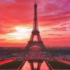 Eiffel Sunset Paint By Numbers