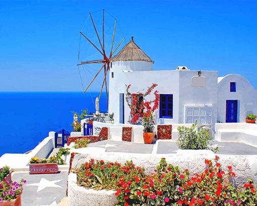 Greece Santorini Paint By Numbers