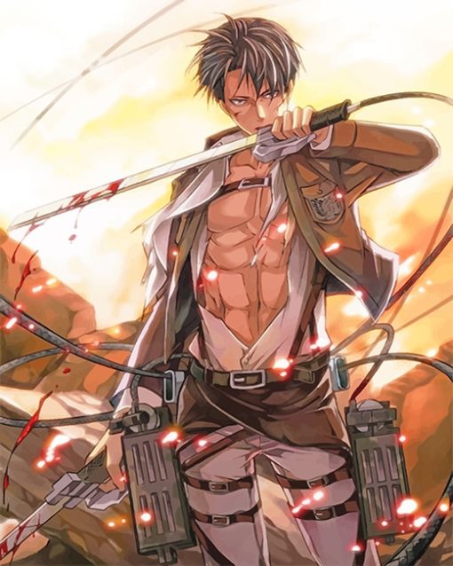 Levi Anime Paint By Numbers