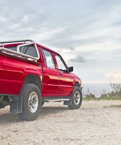 Red Pickup Truck Paint By Numbers