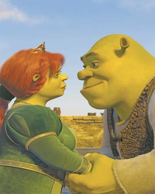 Shrek And Fiona Paint By Numbers