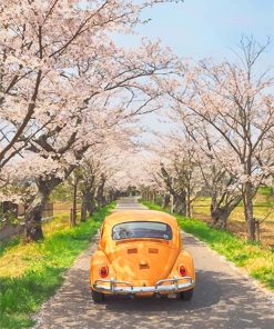 Yellow VW Paint By Numbers