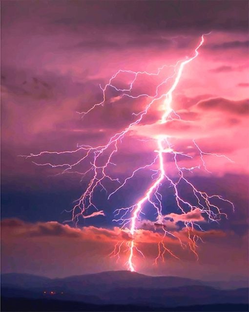 Lightning Sky Paint By Numbers