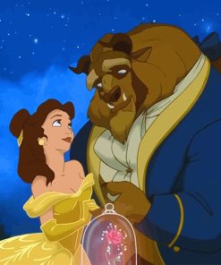 Beauty And Beast Paint By Numbers