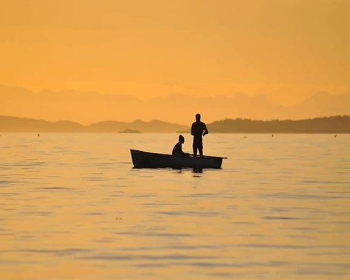 Boat Silhouette Paint By Numbers