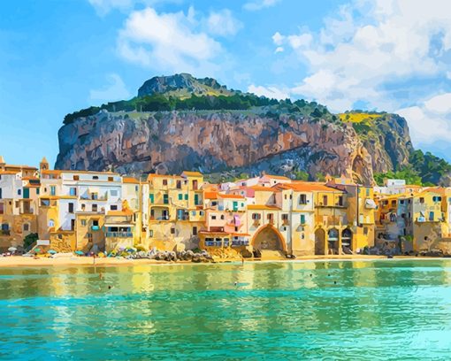 Cefalu Palermo Paint By Numbers