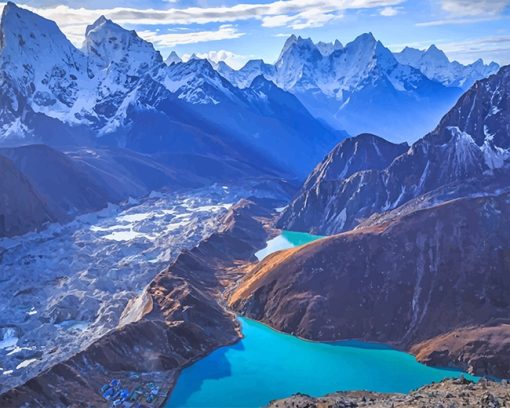 Gokyo Ri Paint By Numbers