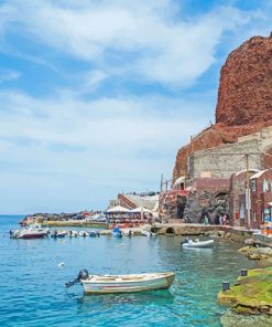 Santorini Beach Paint By Numbers