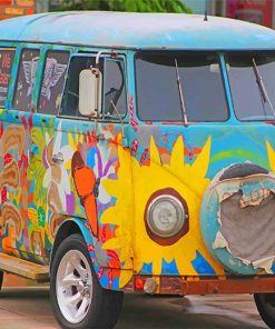 Volkswagen Van Paint By Numbers