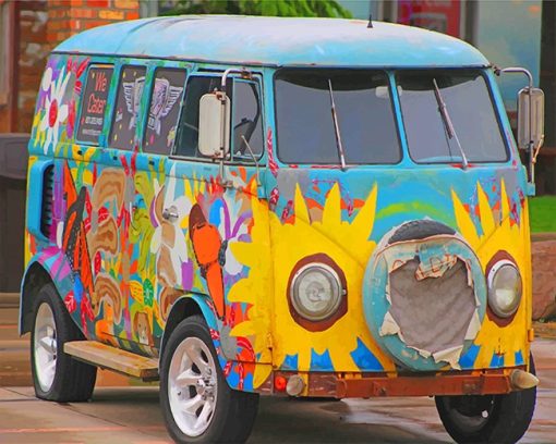 Volkswagen Van Paint By Numbers