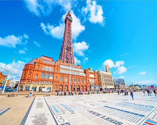 Blackpool Tower England Paint By Numbers