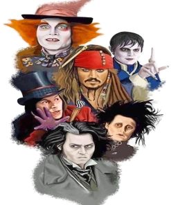 Johnny Depp Characters Paint By Numbers