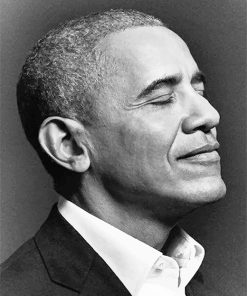 Obama Monochrome Paint By Numbers