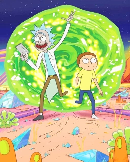 Rick And Morty Adventure Paint By Numbers