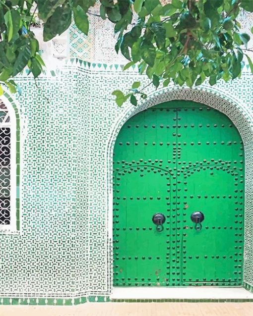 Traditional Moroccan Door Paint By Numbers