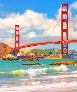 Golden Gate California Paint By Numbers