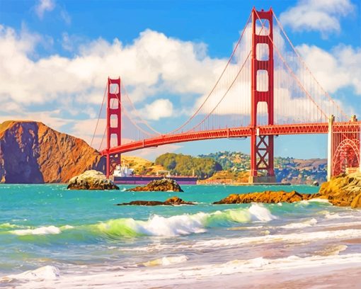 Golden Gate California Paint By Numbers