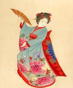 Japan Woman Dancer Paint By Numbers