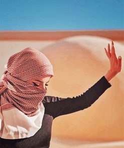 Arabian Woman Enjoying Desert Paint By Numbers