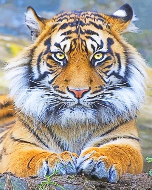 Tiger Eyes Paint By Numbers