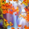 Waterfall Autumn Paint By Numbers