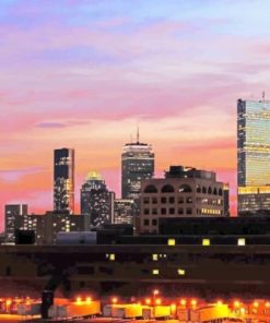 Boston Skyline Paint By Numbers