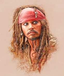 Captain Jack Sparrow Paint By Numbers