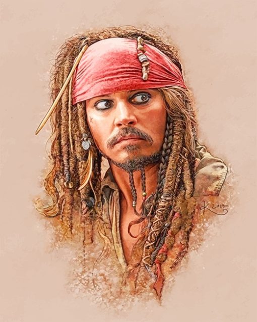 Captain Jack Sparrow Paint By Numbers