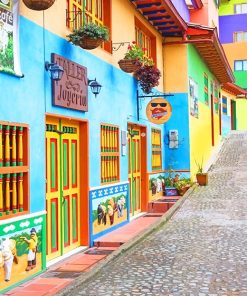 Colorful Guatapé Colombia Paint By Numbers