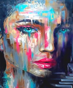 Woman Blue Eyes Paint By Numbers