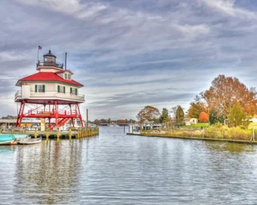 Drum Point Lighthouse Paint By Numbers