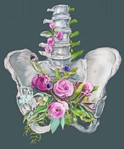 Floral Anatomy Art Paint By Numbers