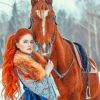 Girl With Horse Paint By Numbers