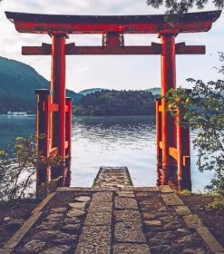 Hakone Shrine Japan Paint By Numbers