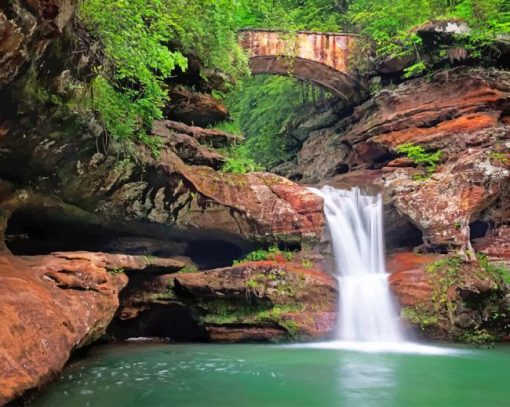 Hocking Hills Ohio Paint By Numbers