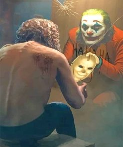 Joker In The Mirror Paint By Numbers