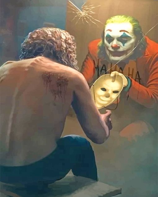 Joker In The Mirror Paint By Numbers