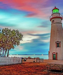 Lighthouse State Park Paint By Numbers